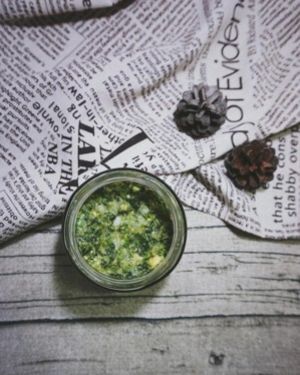 自制健康版青酱（无油轻负担）Healthy oil-free pesto的做法步骤 第1步