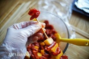 奥尔良烤牛肉串的做法步骤 第9步