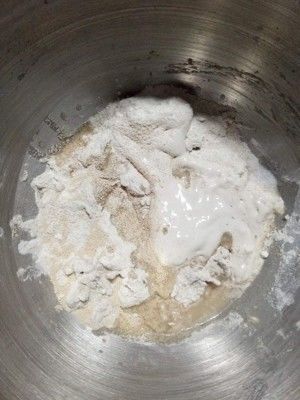 一款无油无糖 Fluff棉花糖法式黑麦包的做法步骤 第3步