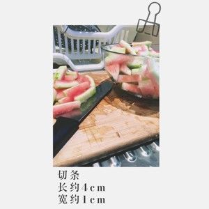 夏日西瓜料理🍉西瓜皮的做法步骤 第3步