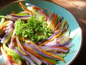 戲食記--繽紛芋絲的做法步骤 第3步