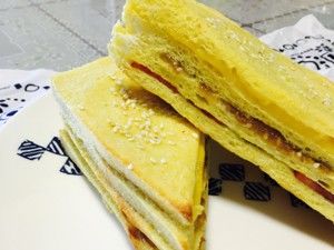 复刻版85度c黄金肉松三明治的做法步骤 第5步