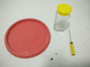 自制裱花台（废物利用）的做法步骤 第1步