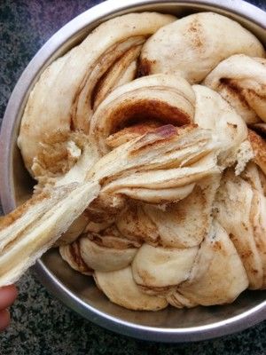 蒸手撕面包简易版（无黄油，不用揉出手套膜，一次发酵）的做法步骤 第12步