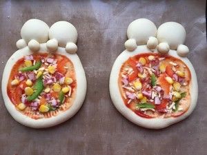 卡通披萨之查理布朗和史努比披萨的做法步骤 第8步