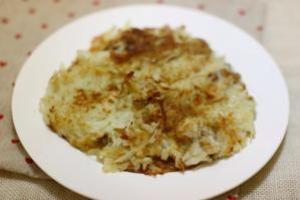 又当主食又当菜的土豆丝饼的做法步骤 第4步