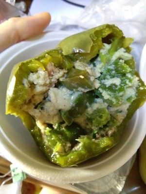 青椒塞青椒鸡蛋（万物）的做法步骤 第4步