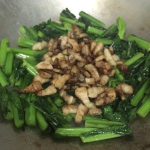 潮汕家常菜之春菜猪肉的做法步骤 第2步