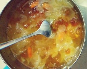 桃胶银耳皂米糖水的做法步骤 第3步