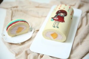 圣诞风蛋糕卷的做法步骤 第9步