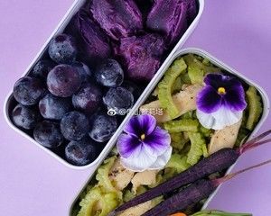 满满花青素的减脂便当-monbento的做法步骤 第2步
