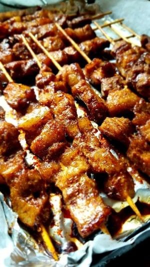 有街头味道的喷香烤肉串的做法步骤 第2步
