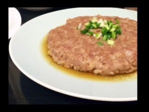 冲菜蒸肉饼的做法步骤 第7步