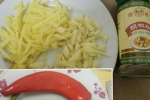 三丝蒸金鲳鱼的做法步骤 第2步