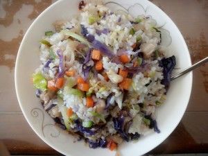 营养五色炒饭的做法步骤 第1步