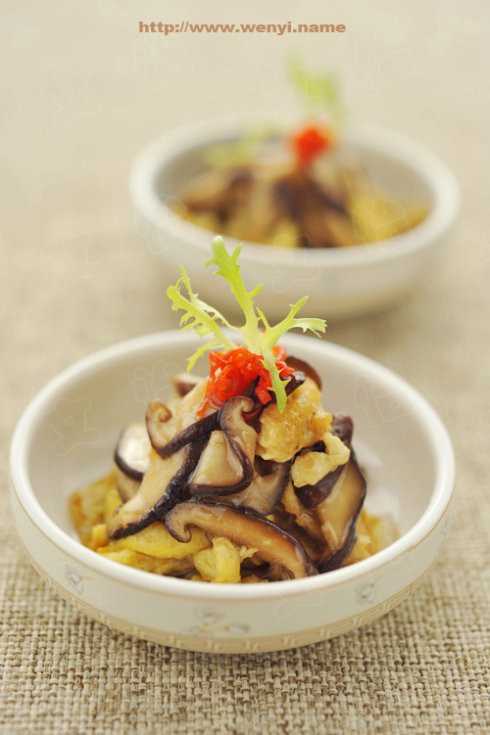 香菇炒鸡蛋