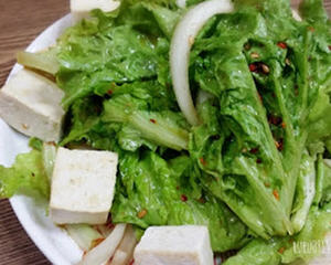凉拌豆腐生菜