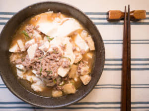 微波炉肉末豆腐1
