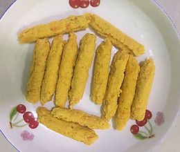 八个月辅食《三文鱼胡萝卜香肠》的做法