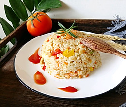 #秋天怎么吃#虾仁时蔬炒饭的做法