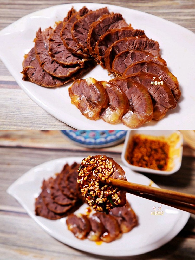 一学就会的家庭式卤牛肉㊙️制五香卤牛腱(高压锅版)超入味的做法