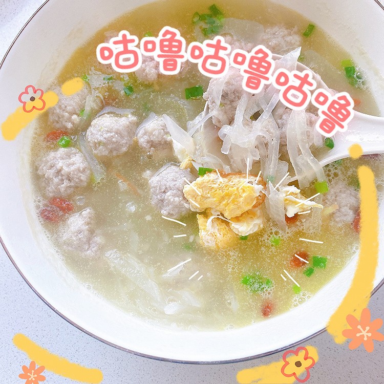 莲藕瘦肉丸子汤的做法