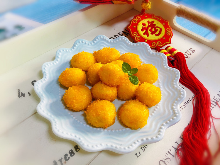 黄金酥炸汤圆的做法