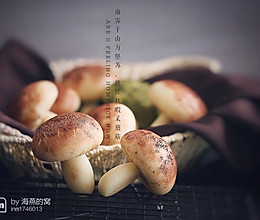 蘑菇豆沙包的做法