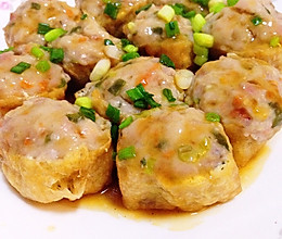 鲮鱼肉→酿豆腐的做法