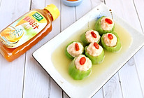 #太太乐鲜鸡汁玩转健康快手菜#丝瓜酿虾滑的做法