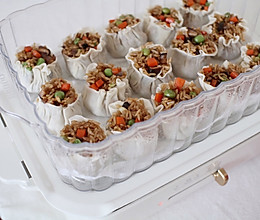 自制素味花边烧卖【饺子皮版本】的做法