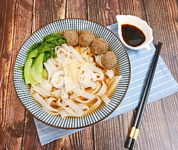 #巨下饭的家常菜#牛肉丸元贝汤河粉的做法
