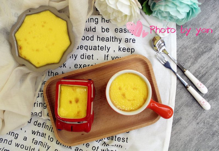 消耗蛋黄--法式焦糖布丁(免熬糖)的做法