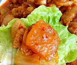 韩国泡菜炒五花肉的做法