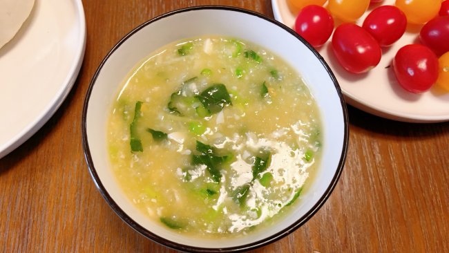 #感恩节为TA做顿饭#咸蛋菜心粥的做法