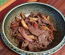 孜然牛肉的做法