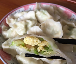 西湖鸡蛋虾皮饺子的做法