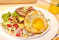 #一周减脂不重样#减脂餐中的巨无霸  麦当劳同款牛肉汉堡肉饼的做法