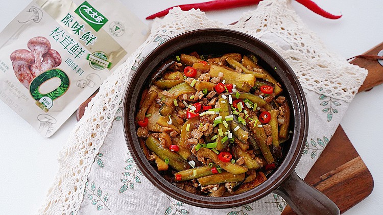 肉末茄子炖豆腐的做法