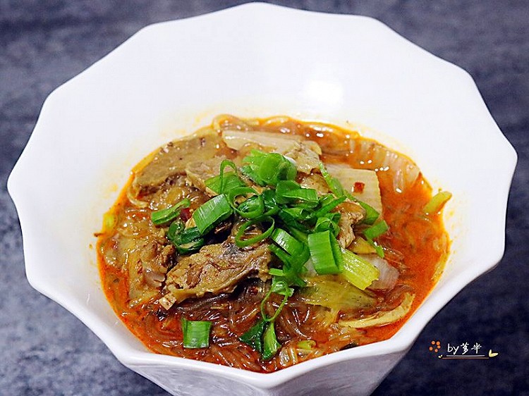 牛肉粉丝炖白菜的做法