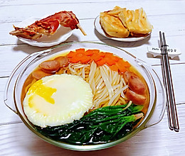 #好吃不上火#菠菜鸡蛋面的做法