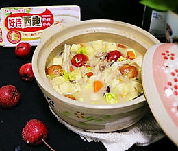 奶炖胖头鱼豆腐汤#好侍奶炖小方#的做法