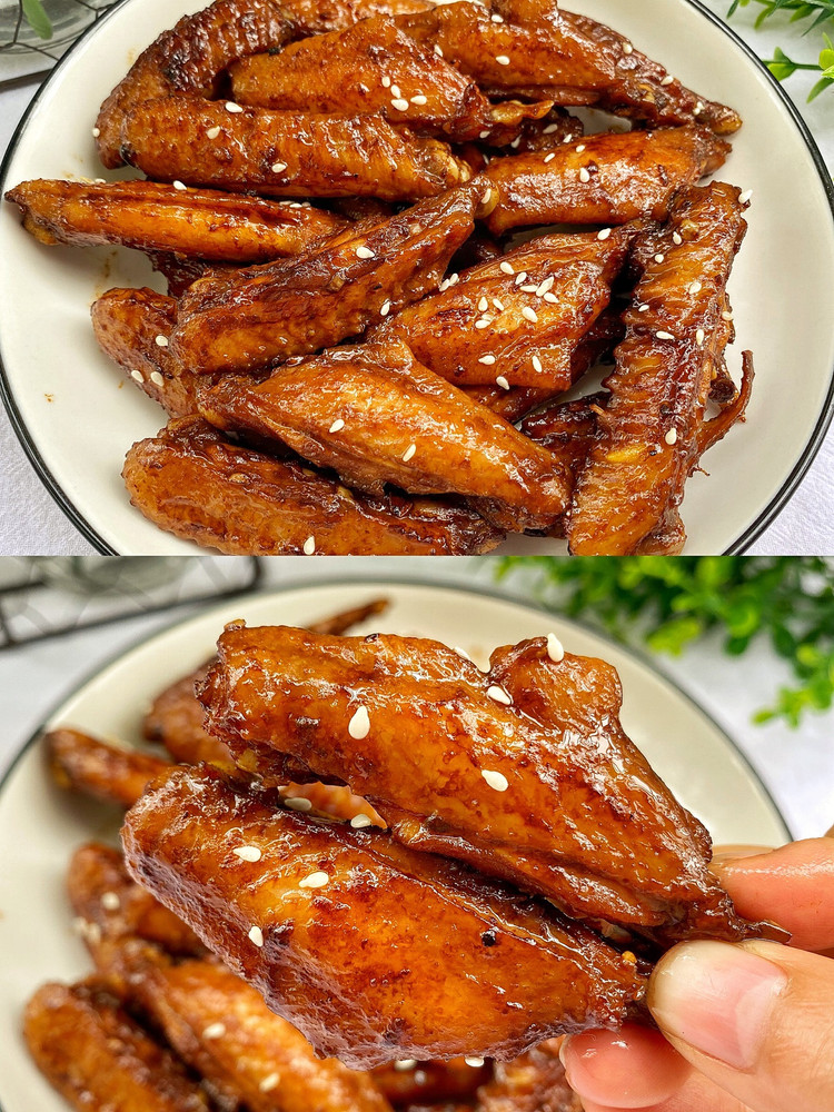 ㊙鲜美多汁好吃到舔手指的蜜汁鸡翅‼️的做法