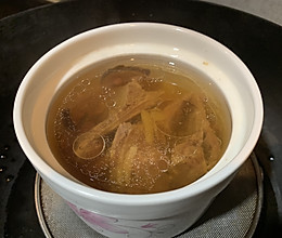 扇骨花旗参炖汤的做法