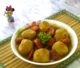 咖喱鱼丸#亮出哩的厨艺#的做法