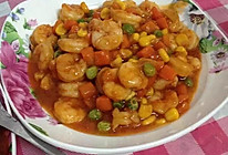 番茄虾球的做法