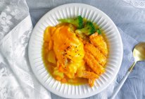 #美味开学季#三文鱼排咖喱蛋包饭的做法