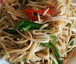 辣椒炒干豆腐丝的做法