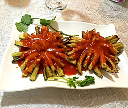 菊花茄子的做法