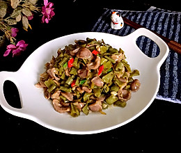 酸豆角炒鸡胗#装满好时光#的做法